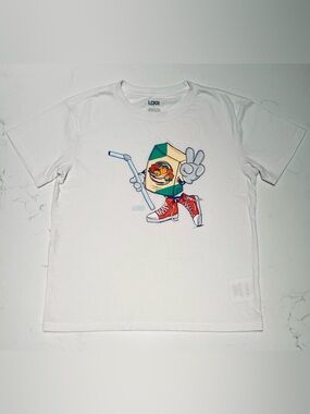 LCKR • 7 • White Short Sleeve Graphic T Shirt